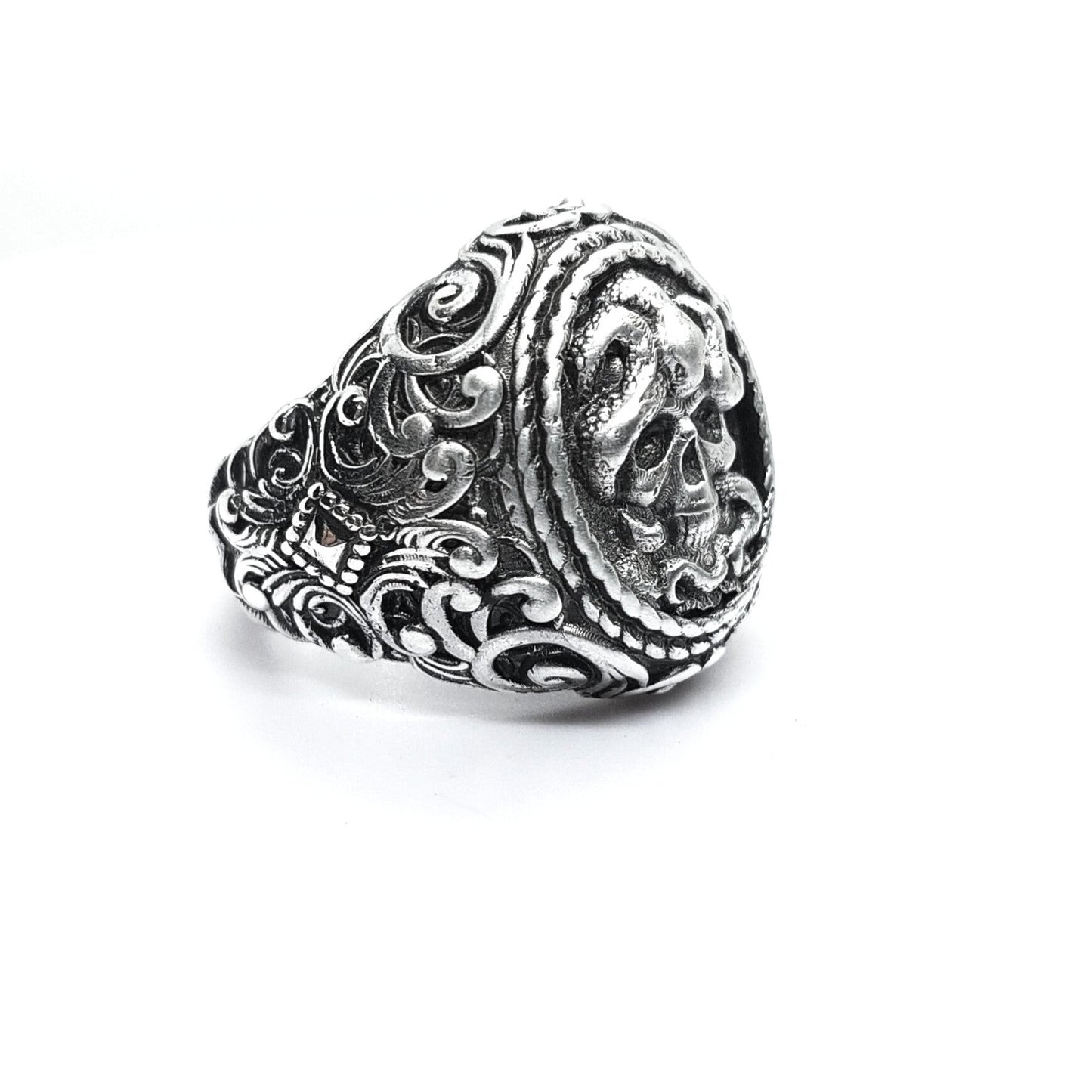 anillo pirata plata